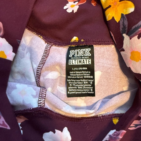 PINK Victoria's Secret Floral Leggings - Picture 3 of 4
